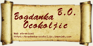 Bogdanka Ocokoljić vizit kartica